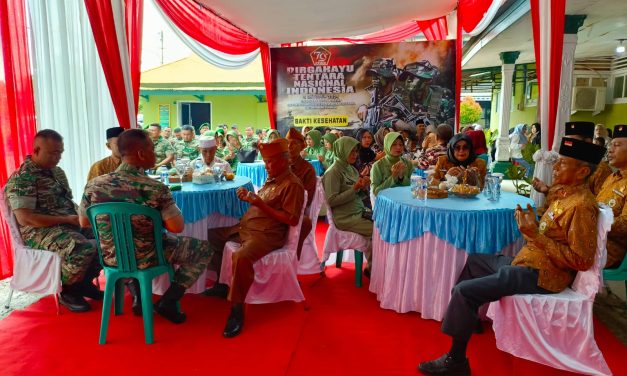Kodim 0420/Sarko Semarakkan HUT TNI Ke-79 Dengan Beragam Kegiatan Sosial Di Polkes DKT Bangko