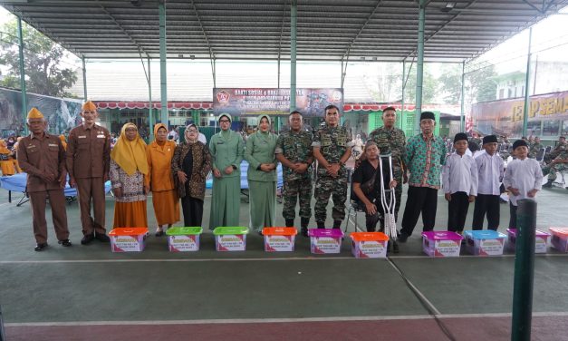 Korem 042/ Gapu Gelar Bakti Sosial dan Bakti Kesehatan dalam rangka HUT Ke-79 TNI