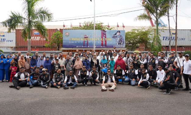 Joy Ride HUT ke-79 TNI dan gelar Baksos, Pangdam II/Swj bersama Komunitas HDCI Palembang.
