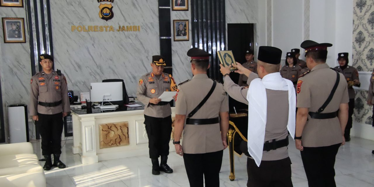 Kapolresta Jambi Pimpin Serahterima Jabatan Kapolsek Jambi Timur