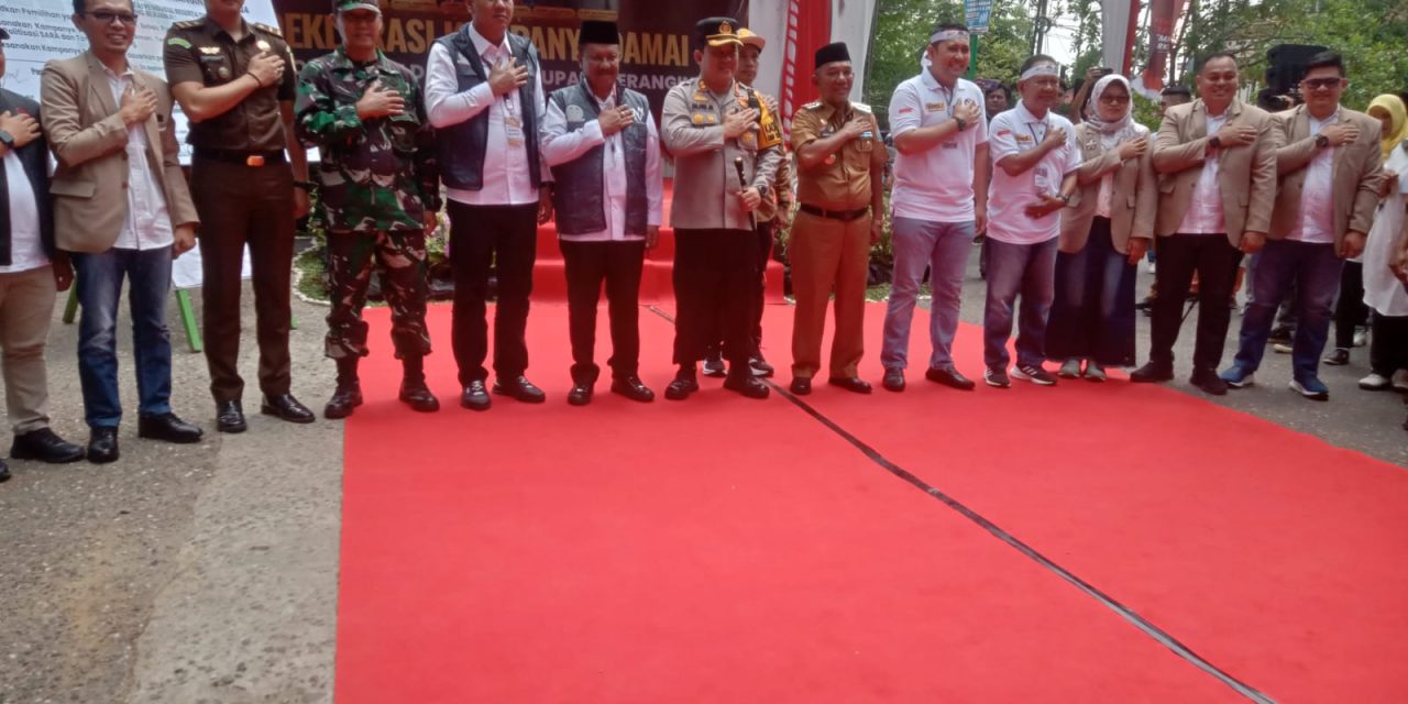 Danramil 420-08/Tabir Hadiri Deklarasi Kampanye Damai Pemilihan Bupati & Wakil Bupati Merangin Tahun 2024