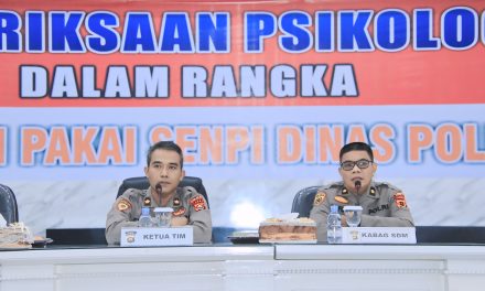 Pemeriksaan Test Psikologi Personel Polresta Jambi Dalam Rangka Pinjam Pakai Senpi Dinas Polri.