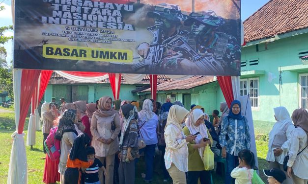 Kodim 0420/Sarko Mengadakan Bazar UMKM dalam Rangka HUT TNI Ke-79 Tahun 2024