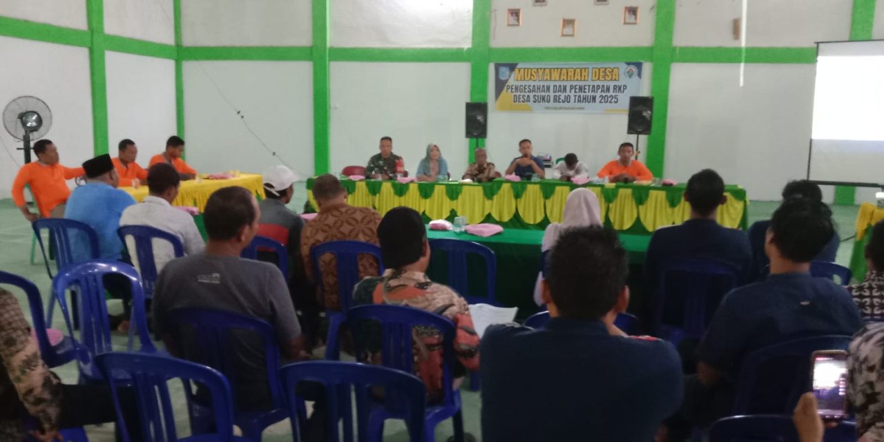 Babinsa Serda Suprapto Hadiri Musyawarah Desa Rencana Pembangunan Jangka Menengah Desa Sukorejo