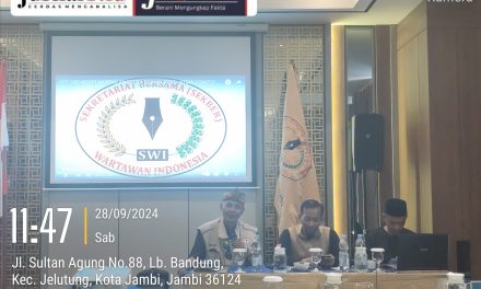 Rapat Pleno pengurus (RPP) SWI Propinsi Jambi Hari Ini Digelar DiHotel Aston Jambi