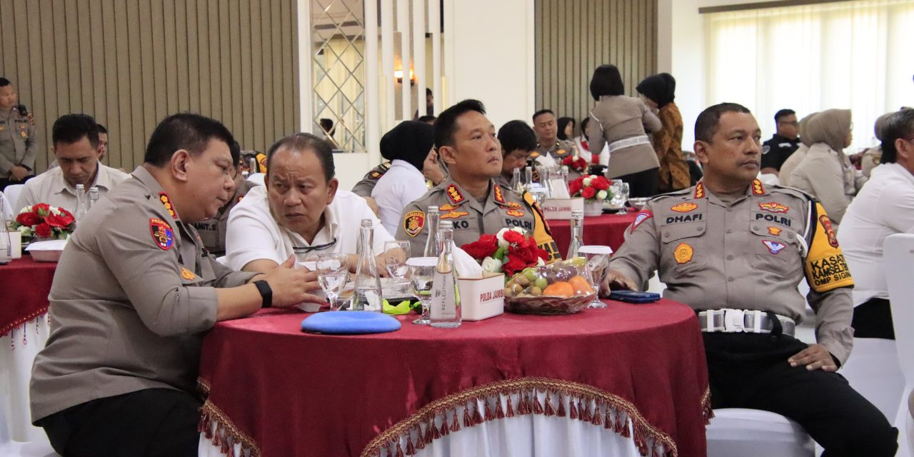 Kapolresta Jambi Hadiri Hari Jadi Polda Jambi Ke-28 Tahun 2024.