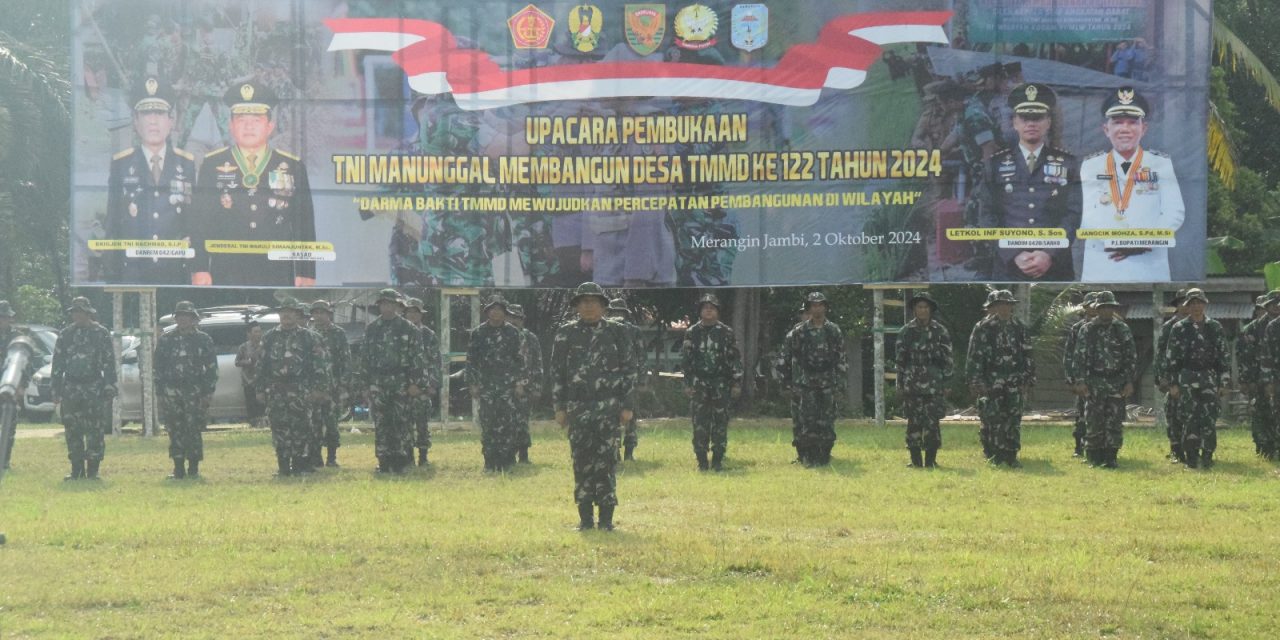 Selain Libatkan Warga, Kodim 0420 Sarko Libatkan 150 Personil Sukseskan TMMD ke 122