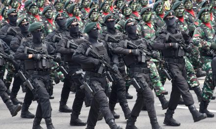 Defile Pasukan dan Alutsista Meriahkan HUT Ke-79 TNI