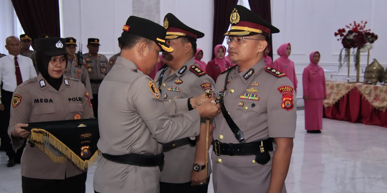 Kapolresta Jambi Pimpin Sertijab, Wakapolresta Jambi Resmi Dijabat AKBP Nurhadiansyah SIK