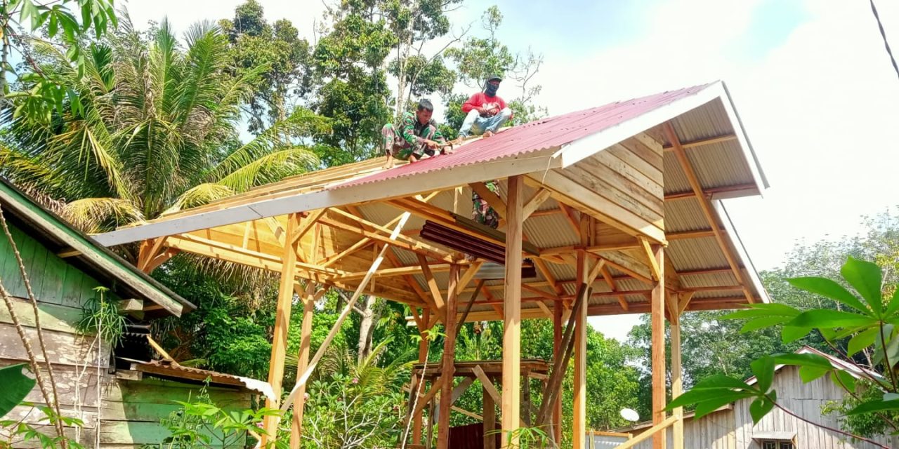 Progres RLH Yabani Capai 28%, Pemasangan Atap Selesai Dilakukan