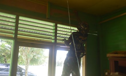 Renovasi Madrasah Darul Ulum Desa Bedeng Rejo Dipercantik Oleh Satgas TMMD ke 122 Kodim 0420 Sarko