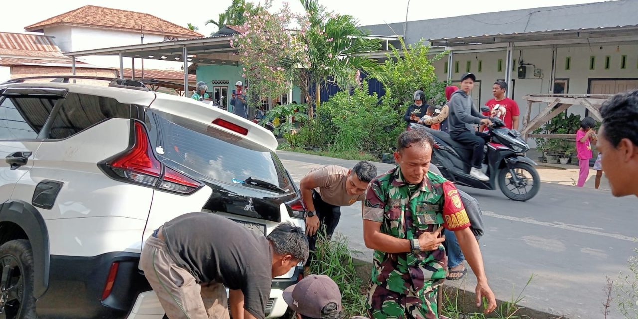 Babinsa Kodim Jambi Beraksi: Evakuasi Dramatis Warga dari Kecelakaan Tunggal