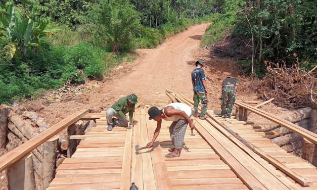 Progres Jembatan Darurat Dititik I Kondisinya Sudah 97 Persen