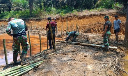 Kolaborasi Satgas TMMD ke 122 Kodim 0420/Sarko Ciptakan Kolam Ikan Bersama Warga
