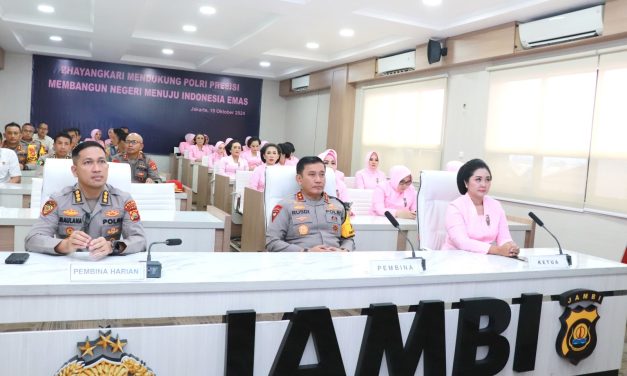 Kepolisian Daerah Jambi Gelar Syukuran Hari Kesatuan Gerak Bhayangkari (HKGB) Daerah ke-72