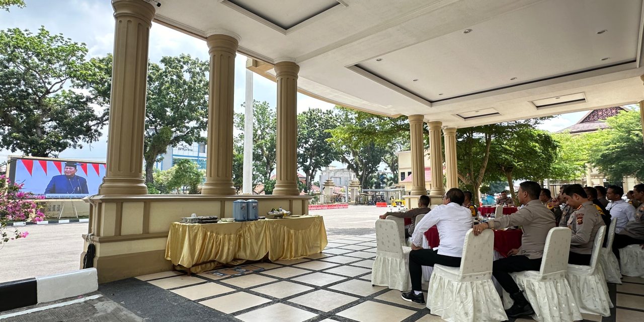 Polda Jambi Gelar Nobar Prosesi Pelantikan Presiden dan Wakil Presiden Terpilih Periode 2024-2029