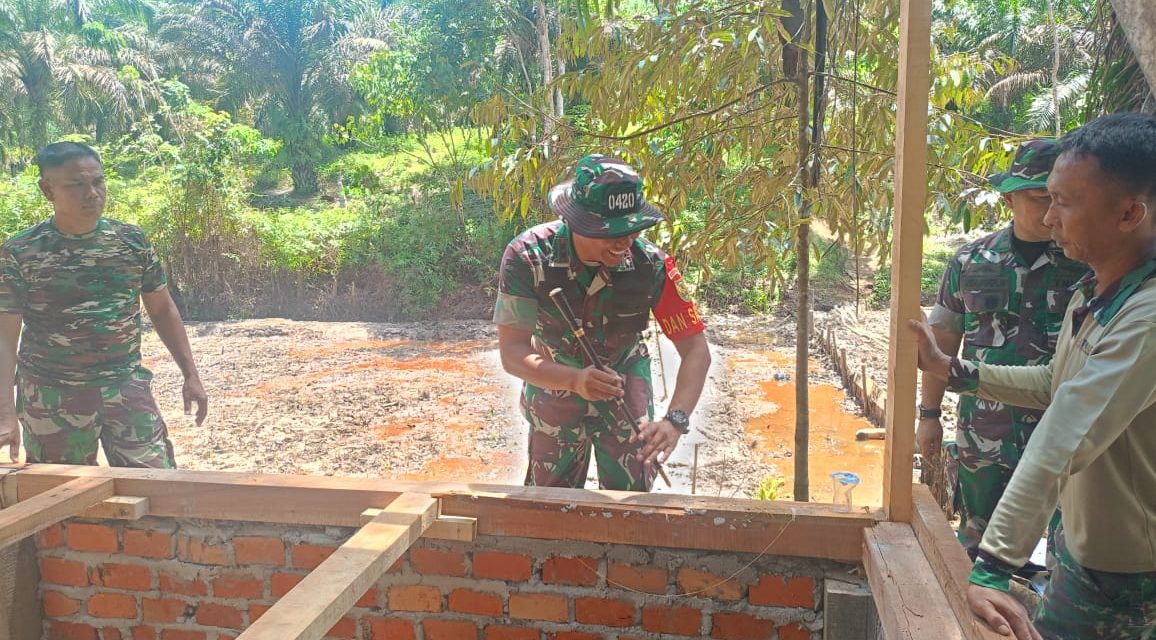 Dansatgas TMMD ke 122 Kodim 0420/Sarko Cek Pembuatan Program Hanpangan