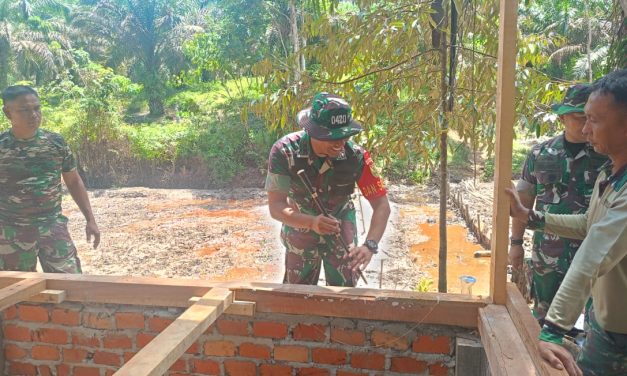 Dansatgas TMMD ke 122 Kodim 0420/Sarko Cek Pembuatan Program Hanpangan