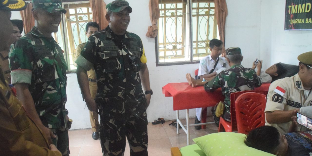 Tim Wasev Mabesad Kunjungi Sunat Massal TMMD Ke-122 Kodim 0420/Sarko