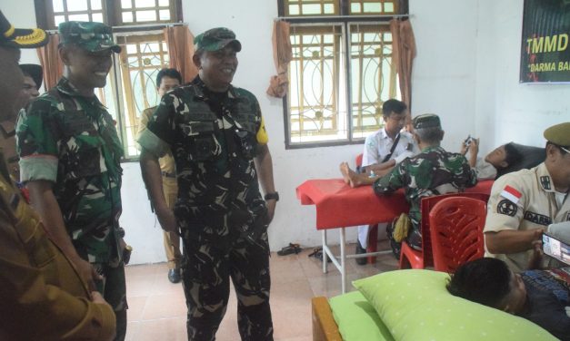 Tim Wasev Mabesad Kunjungi Sunat Massal TMMD Ke-122 Kodim 0420/Sarko