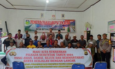 Kapolsek Tebo Ilir Gelar Silaturahmi untuk Menjaga Situasi Kondusif Jelang Pilkada 2024 di Kabupaten