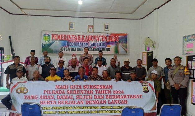 Kapolsek Tebo Ilir Gelar Silaturahmi untuk Menjaga Situasi Kondusif Jelang Pilkada 2024 di Kabupaten