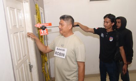 Rekonstruksi Pembunuhan Penemuan Mayat Didalam Lemari.