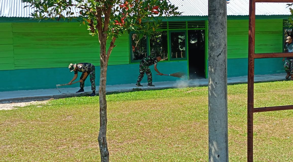 Anggota Satgas TMMD ke 122 Lakukan Curve Jelang Penutupan TMMD di Desa Bedeng Rejo