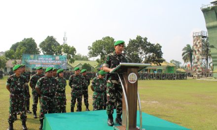 Apel Gelar Siaga Kontinjensi Bencana, Batalyon Komposit PRC PB Korem 042/Gapu Siap Tanggap Bencana di Provinsi Jambi