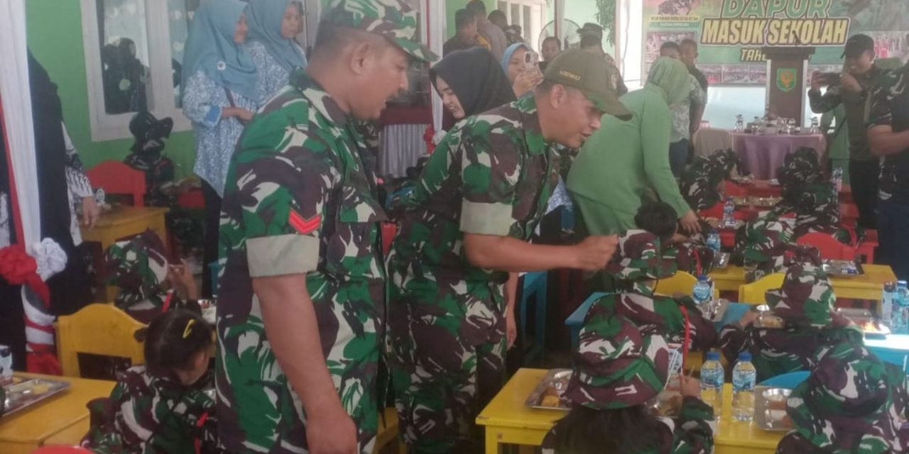 Program Unggulan Kodam II/Sriwijaya Dapur Masuk Sekolah Tahun 2024 Kodim 0406/Lubuk Linggau