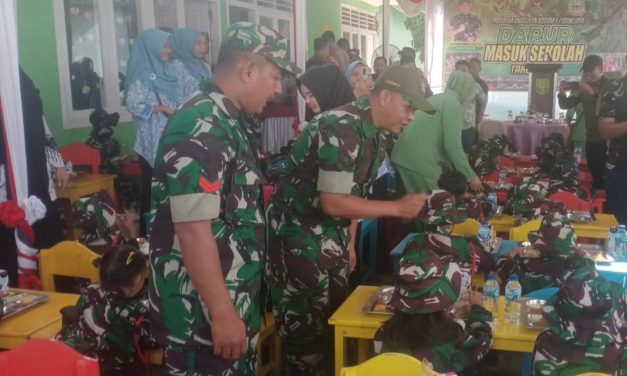Program Unggulan Kodam II/Sriwijaya Dapur Masuk Sekolah Tahun 2024 Kodim 0406/Lubuk Linggau