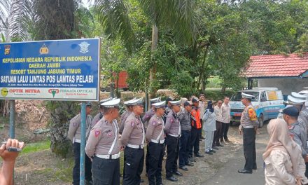 Penindakan Pelanggaran Lalu Lintas oleh Satlantas Polres Tanjung Jabung Timur bersama Lintas Sektoral