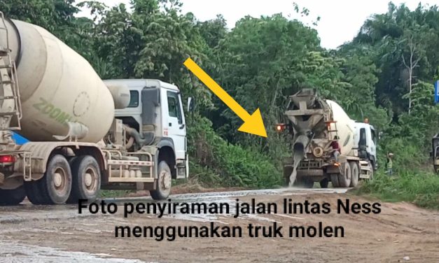 Sidak Dewan Tidak Dianggap, Vendor HK-I Siram Debu Pakai Truk Molen