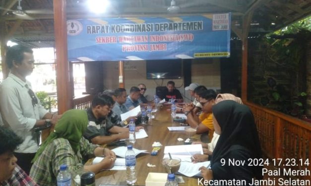 Sekber Wartawan Indonesia Jambi Laksanakan Rakor Departemen Matangkan Program Kerja 2025