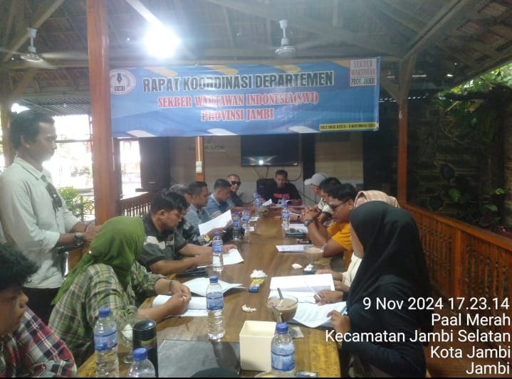 Sekber Wartawan Indonesia Jambi Laksanakan Rakor Departemen Matangkan Program Kerja 2025