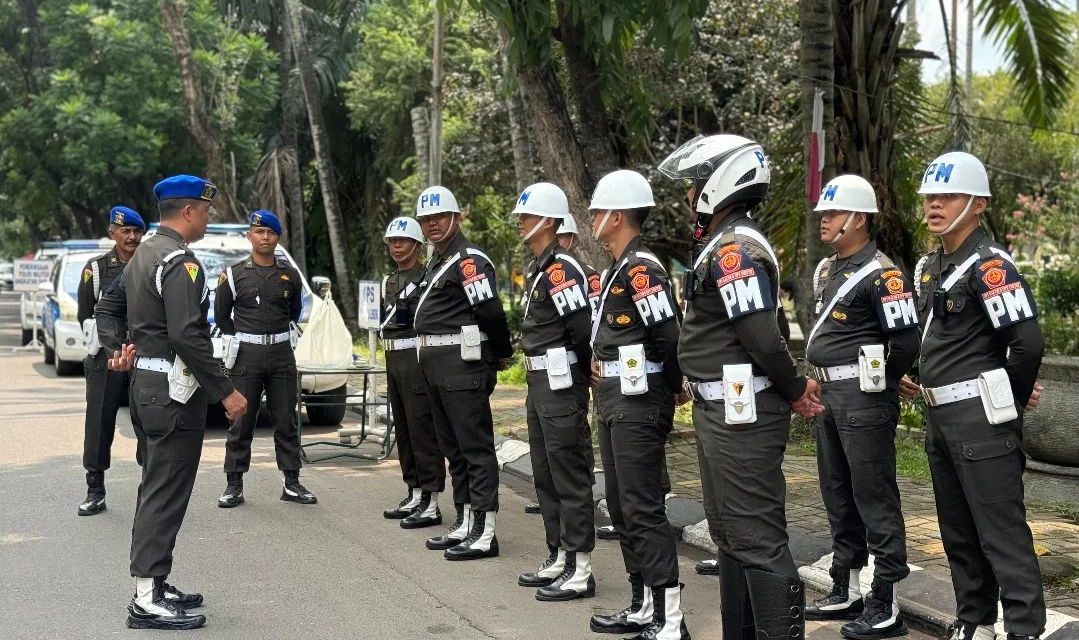 Denpom II/4 Palembang Gelar Razia Gabungan, Tegakkan Disiplin dan Tertib Lalu Lintas