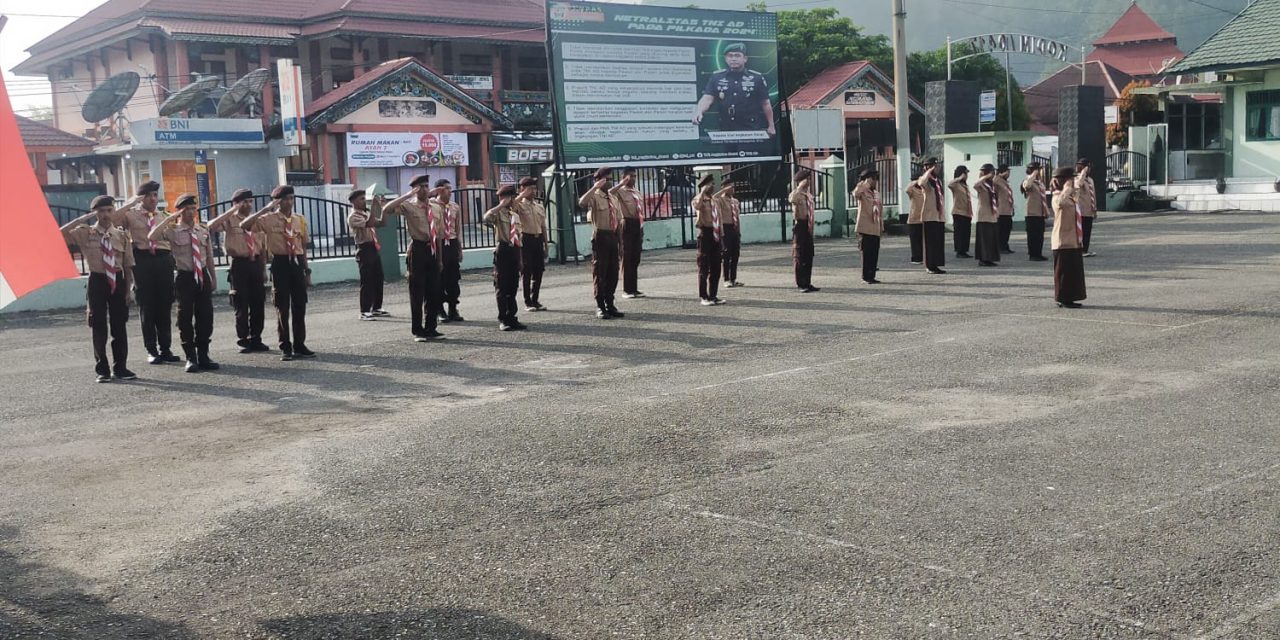 Kodim 0417/Kerinci Gelar Orientasi dan Persami Saka Wira Kartika: ‘Wujudkan Generasi Pelajar Berkarakter Kuat’