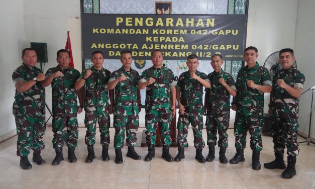Danrem 042/Gapu Lakukan Kunjungan Kerja ke Denbekang dan Ajenrem Korem 042/Gapu