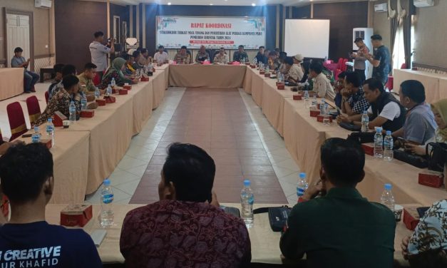 Dandim 0420/SARKO Hadiri Rapat Koordinasi Stakeholder Tentang Masa Tenang Dan Penertiban  Alat Peraga Kampanye Pemilihan Serentak 2024