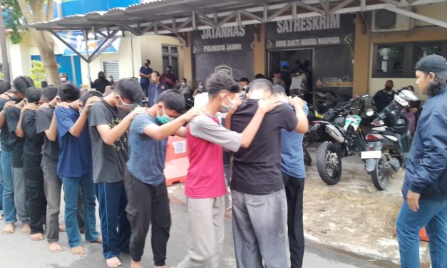 Polresta Jambi amankan 32 pelajar pelaku tauran