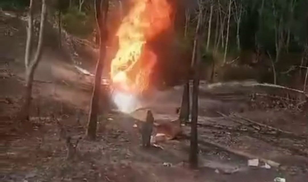 Diduga Sumur Minyak Illegal Kembali Terbakar