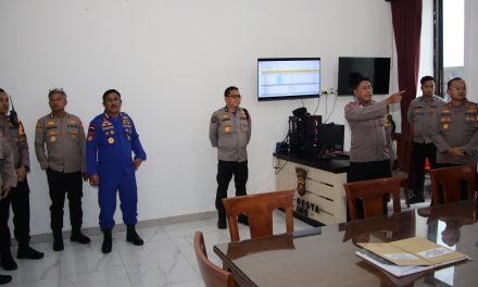 Tim Asistensi dan Pamatwil Mabes Polri Kunjungi Posko OMP 2024 Polresta Jambi.
