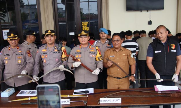 Satreskrim Polresta Jambi Berhasil Amankan 32 Pelaku Tawuran Antar Kelompok Pelajar