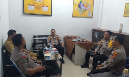 Kapolsek Sungai Gelam Menerima Kunjungan Dari Karolog Polda Jambi