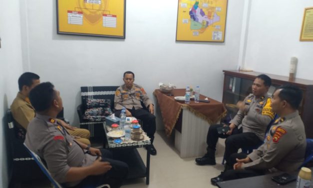 Kapolsek Sungai Gelam Menerima Kunjungan Dari Karolog Polda Jambi
