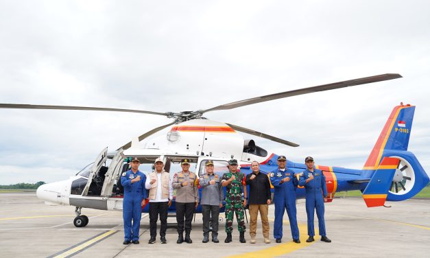 Pangdam II/Sriwijaya, Pj. Gubernur dan Kapolda Sumsel Pantau Pilkada di Sumsel dari Udara