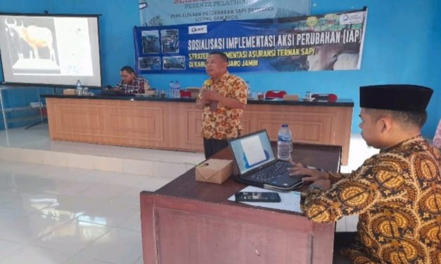 Sosialisasi Implementasi Asuransi Ternak Sapi Di Kabupaten Muaro Jambi Untuk Tingkatkan Kesejahteraan Peternak.