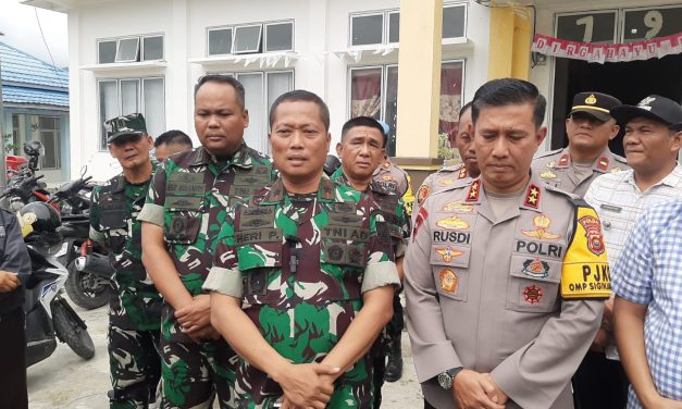 Danrem 042/Gapu dan Kapolda Jambi Lakukan Pengecekan kondisi Keamanan Pleno PPK se Kota Sungai Penuh