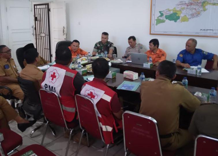 Meningkatkan Kesiapsiagaan Bencana, Pabung Kodim 0420/Sarko Hadiri Rapat Koordinasi di Sarolangun