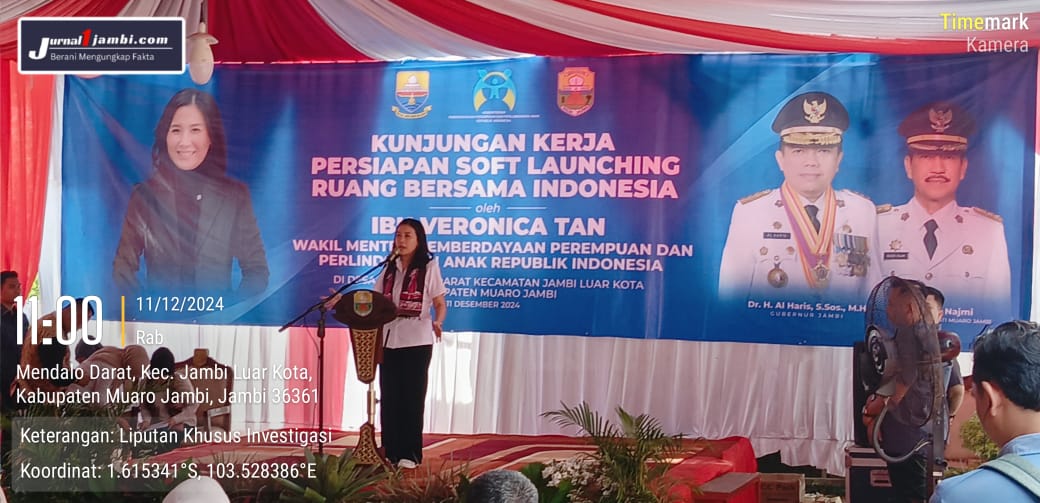 Kunjungan Wakil Mentri Pemberdayaan Perempuan dan Perlindungan Anak (PPPA) Republik Indonesia Veronika Tan Ke Desa Mendalo Darat.